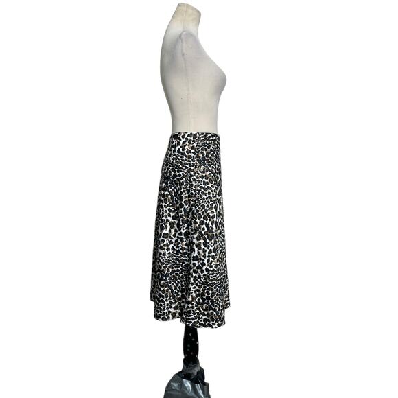 Express animal print midi A Line skirt size XS - Picture 6 of 13